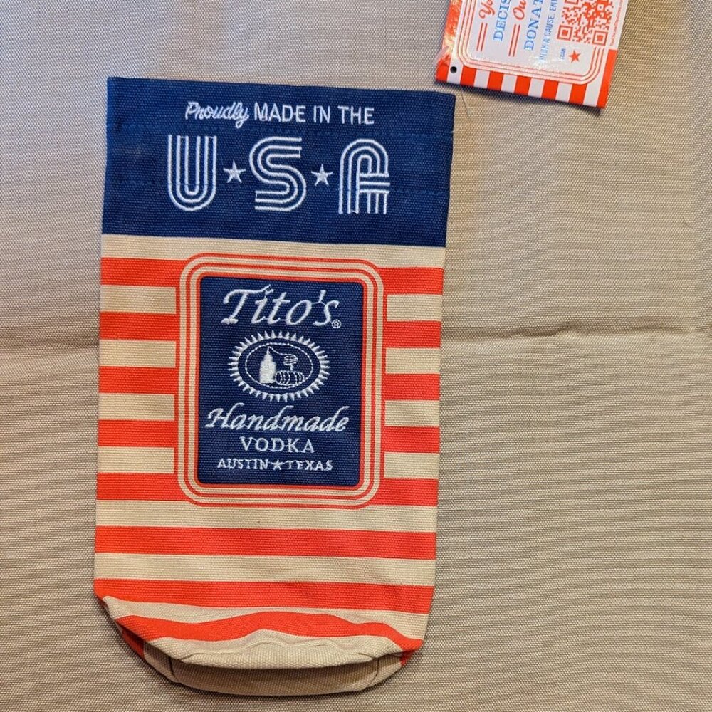 Titos Handmade Vodka Made in the USA Bottle Gift Bag